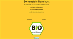 Desktop Screenshot of borkenstein-naturkost.de